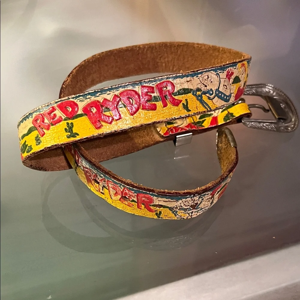 👁️Vintage Red Ryder Belt/Buckle Christmas Story Buck Jones Shoot Your Eye Out